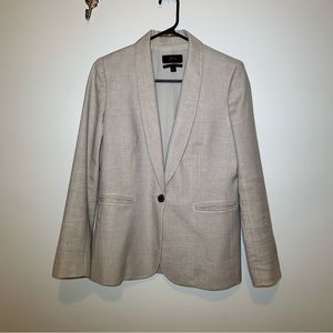 J Crew women’s size 2 beige linen blend Parke blazer